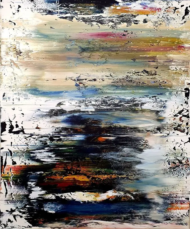 Akrylmålning Emotionscape II av Tobias Staaf