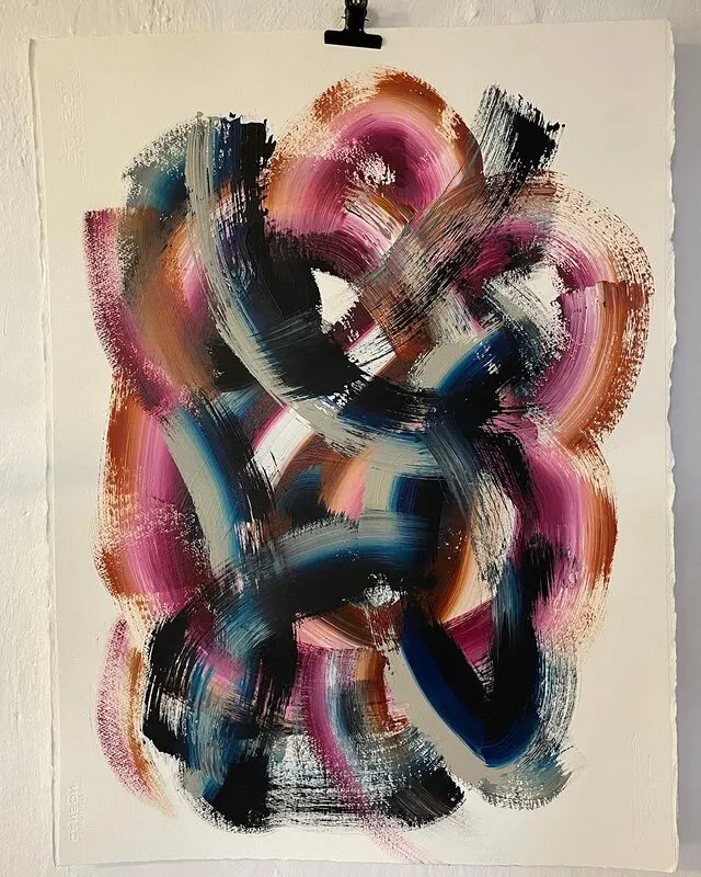 Akrylmålning Acrylic on canson heritage 640gr av Peter Frejeberg