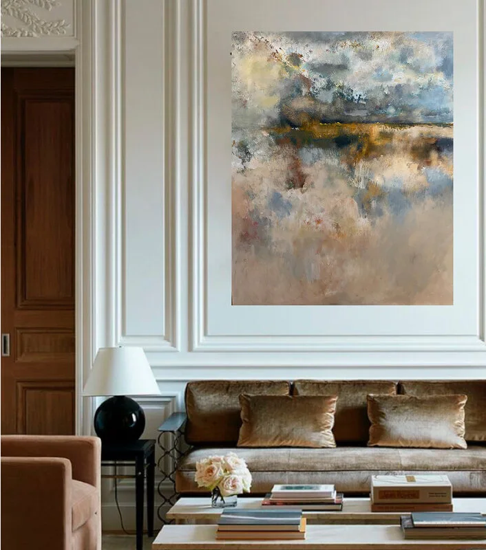 Akrylmålning HAVSBAND i blandteknik, akryl och olja av Karin Hagsten