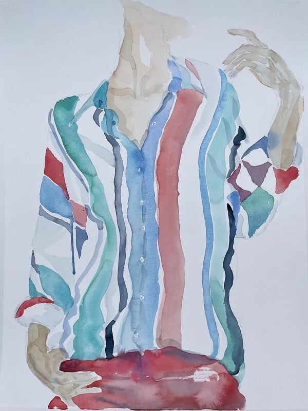 Akvarell Blusen av Malin Ask