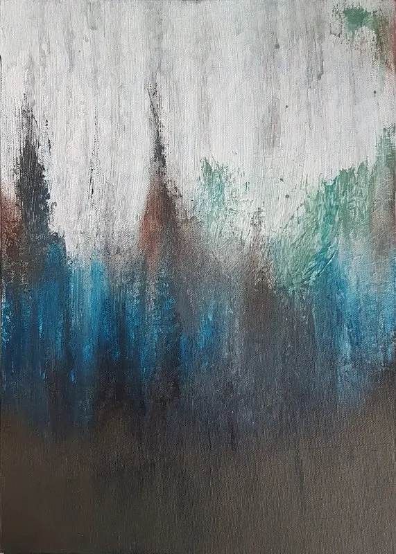 Akrylmålning Reflections 11 av Jonas Pehrsson