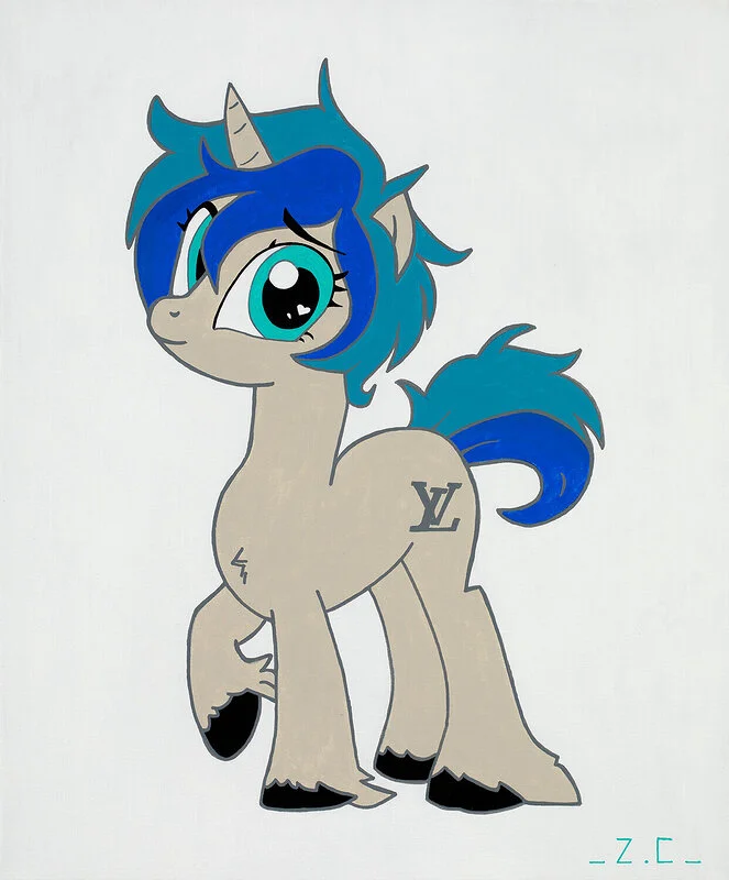 Akrylmålning Min lilla ponny av Zorica Cica Obradovic