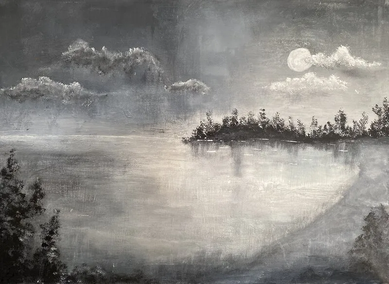 Akrylmålning av Chatrin Undvall Westholm