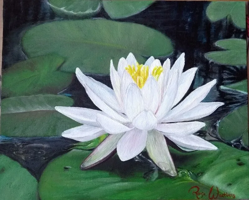 Oljemålning av Ronja Westberg