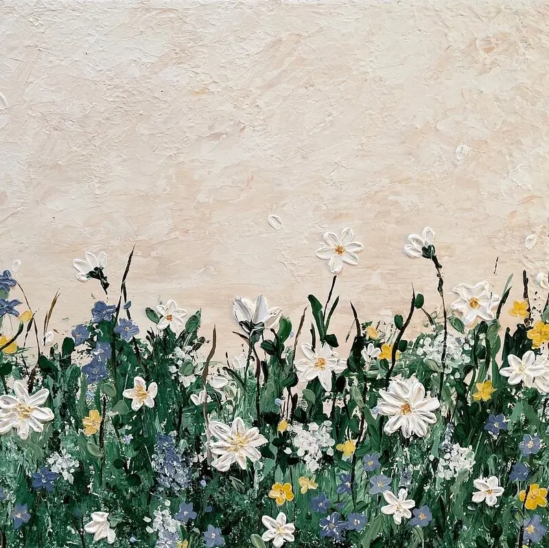 Akrylmålning Juni av Veronica Fuchs