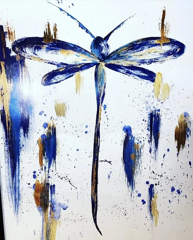 ’Trollsländan’ - Premium Artprint av Anna Shoushi