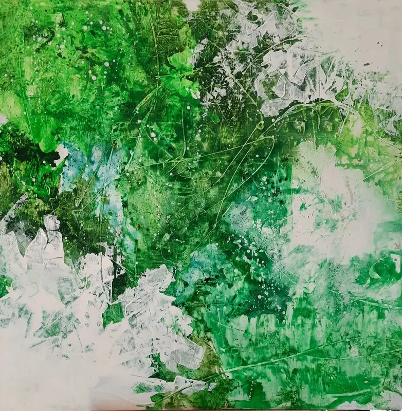 Akrylmålning Nr 333, Disconnected 2 av Fredrik Bülow