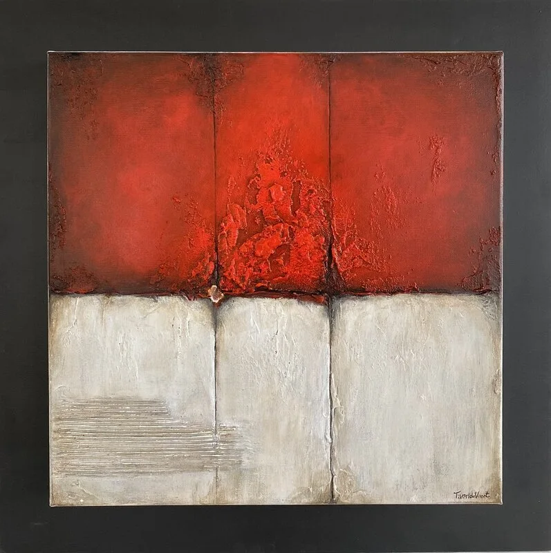 Akrylmålning Blushing 2 av Tone van de Voort