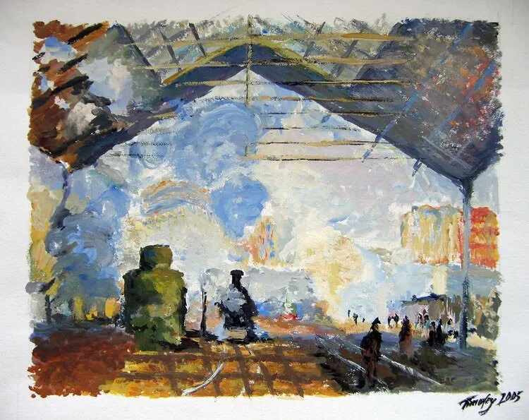 Studie av Claude Monet av Timofey Makoveychuk