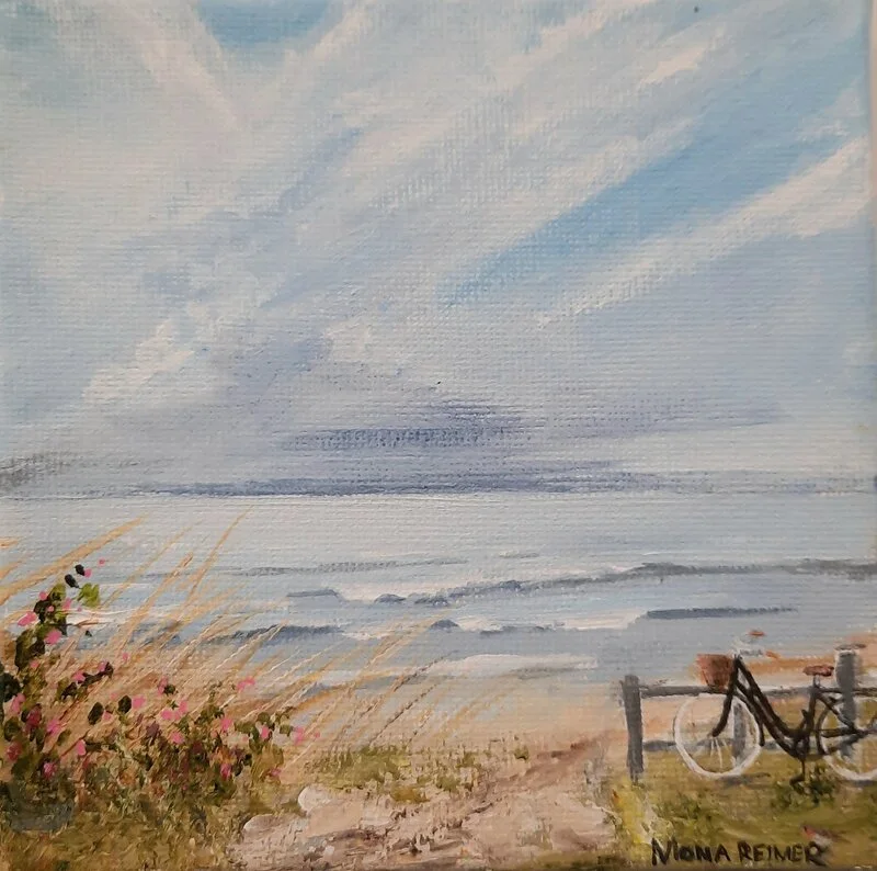 Akrylmålning Blåser upp till oväder av Mona Reimer