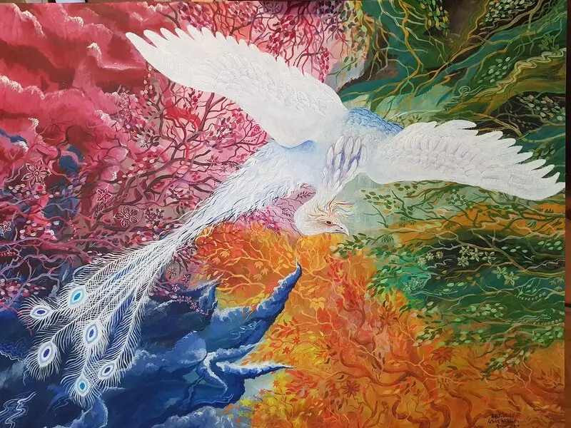 Akrylmålning Magnificence av Kevin William