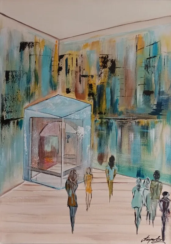 Akrylmålning Akryl målning av Amela Gazic-Begovic