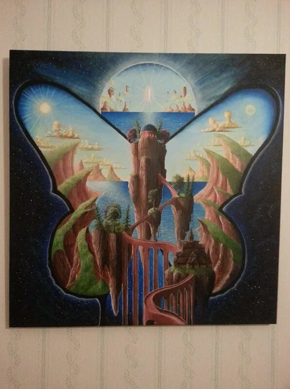 Akrylmålning Mormorph av Johan Olofsson