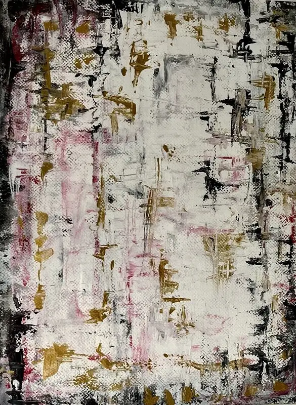 Akrylmålning Abstract Fields 2 av Amie Norrman Söderman