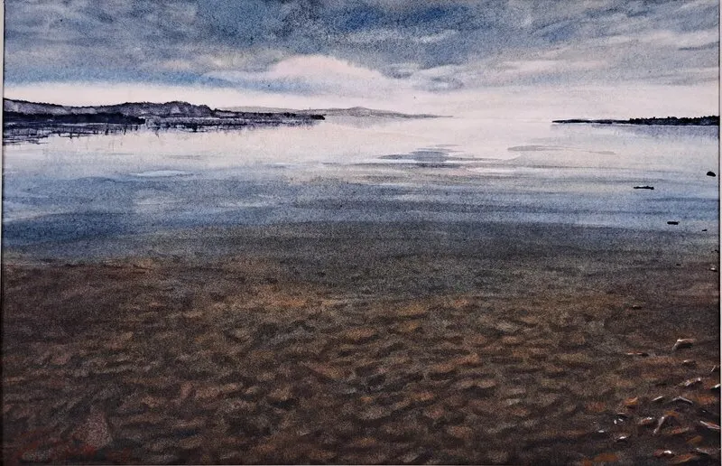 Akvarell Själaro av Frank Varg Thorbjörnsson