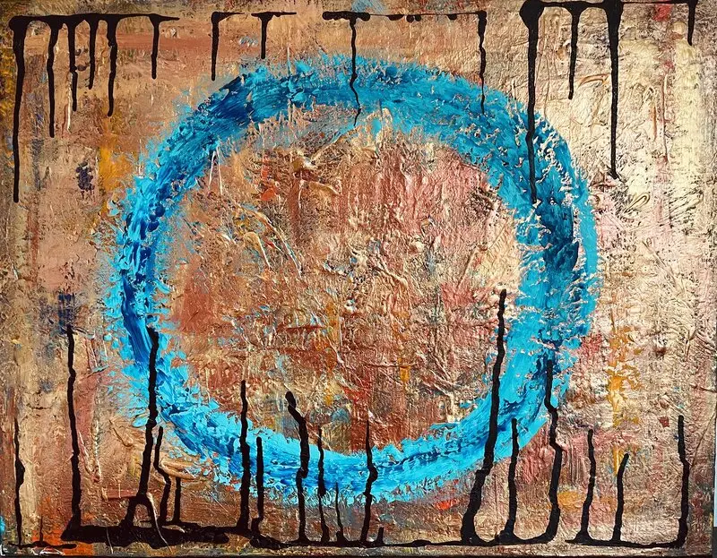 Akrylmålning Circle of life av Art By SR_Sweden