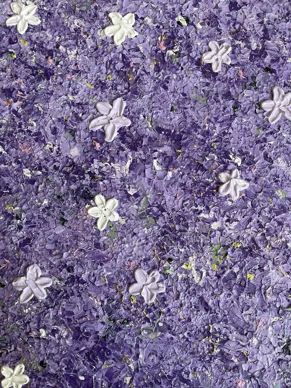 Akrylmålning Lilacs av Veronica Fuchs