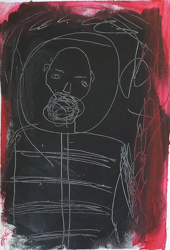 Akrylmålning av Mikael Jonsson