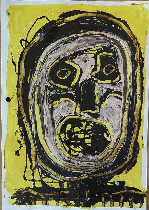 Akrylmålning av Mikael Jonsson