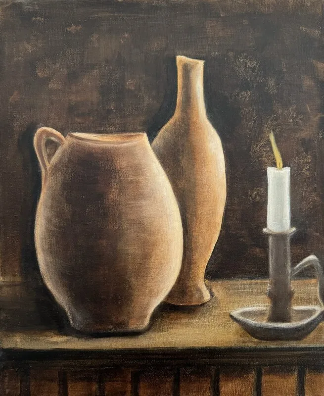 Oljemålning I ljusets sken av Lenitha_art