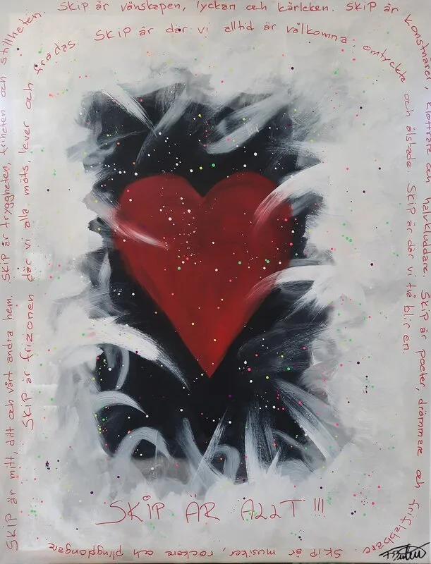 Konstkollaboration nr 13, "Kärlek" av Fredrik Bülow