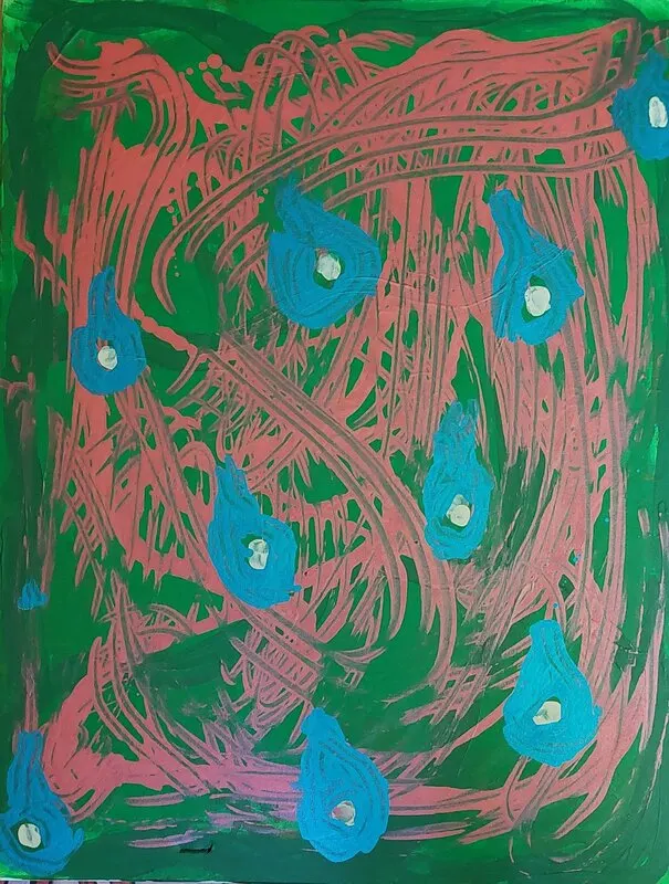 Akrylmålning av Mikael Jonsson