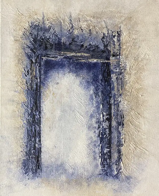 Akrylmålning The gate av Marie Bjerkenfors