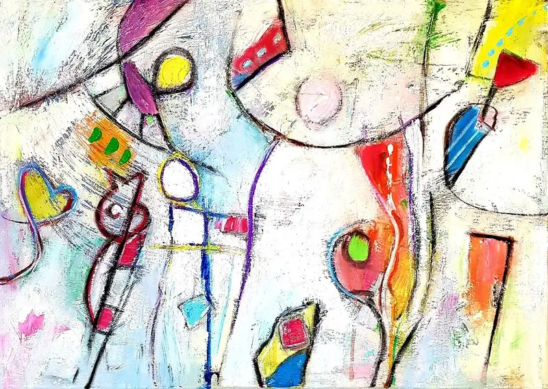 Akrylmålning Inspiration av Birgitta Jonsson Bijon Art