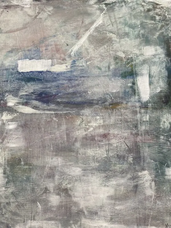 Akrylmålning Bortom av Yvonne Hammarström