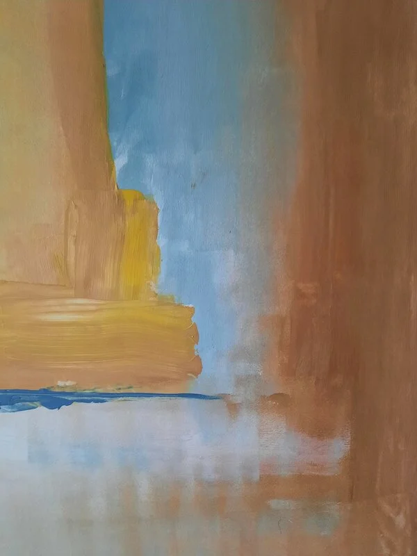 Akrylmålning Disappearing horizon av Ylva Olofsson