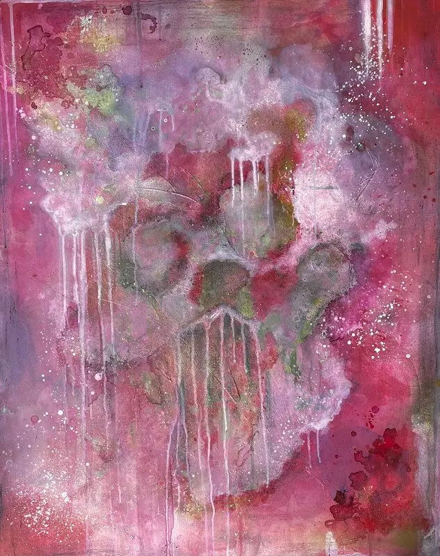 Akrylmålning Dig up her bones av Malin Bengtsson