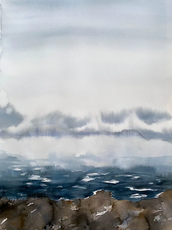 Akvarell You don’t need to go any further av C. Flodén