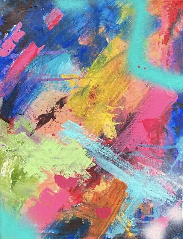 Akrylmålning No limit 1 av Helena Finnäs