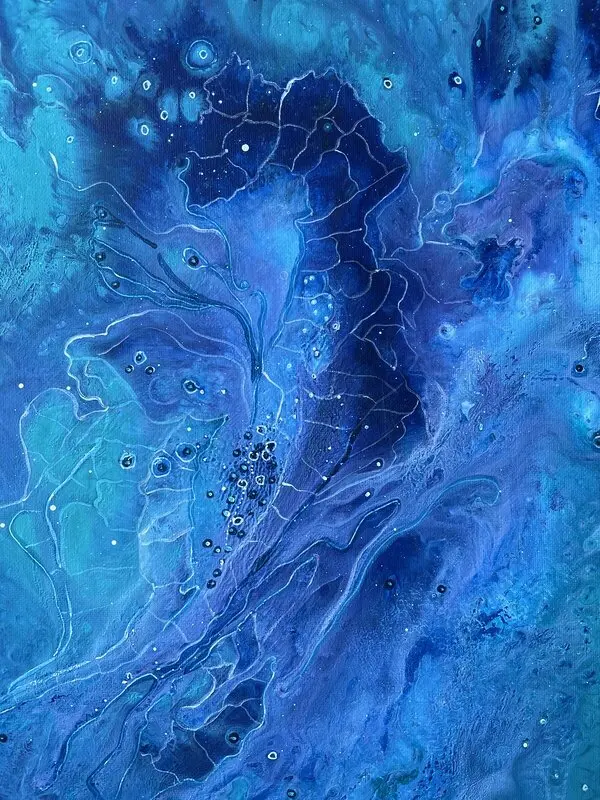 Akrylmålning #12 av Valida Jarmetova