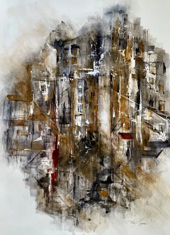 Akvarell Know you wait av Dana Ingesson