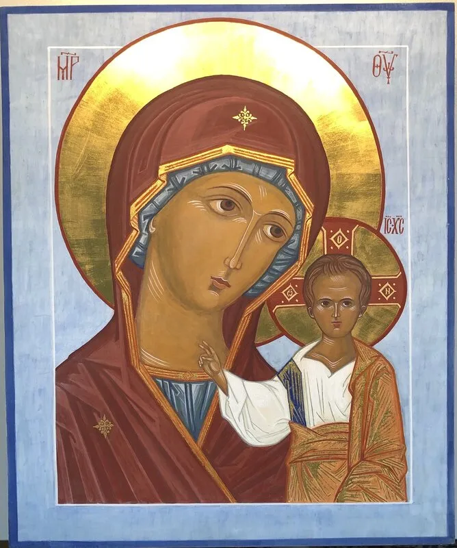 Kazan icon of the Mother of God, 2022 av Elena Kazanova