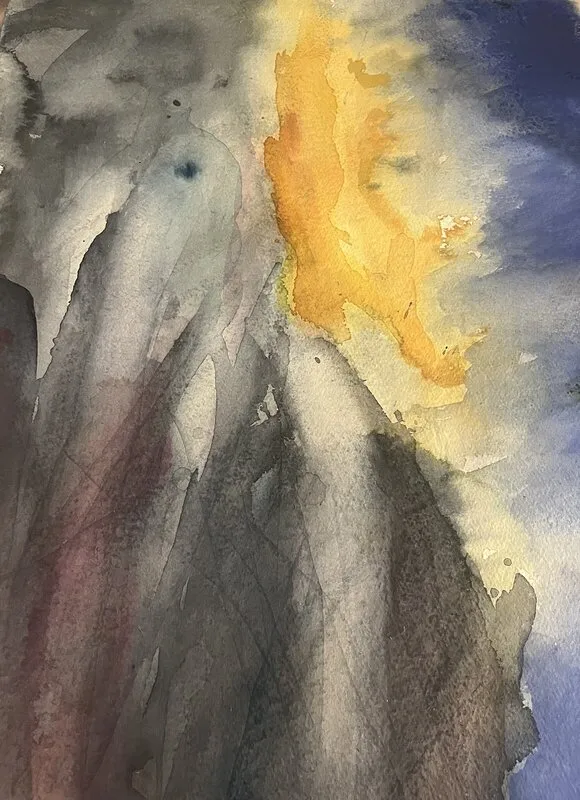 Akvarell Galax av Lena Sloth