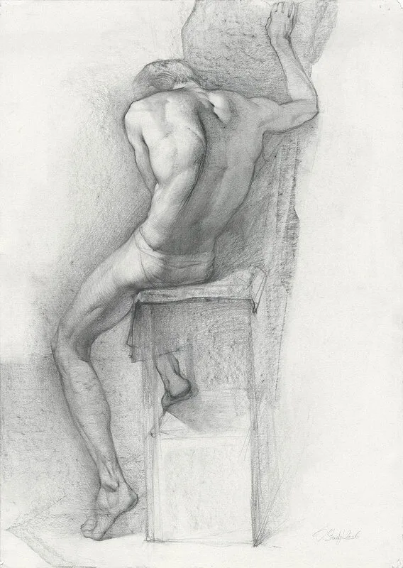 Mannen som sitter - 1 av Olga Sternyk