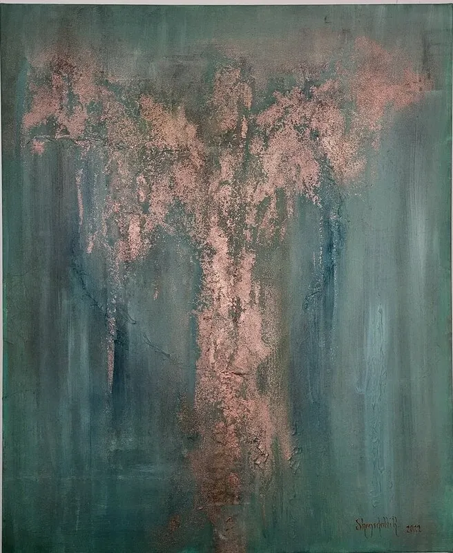 Akrylmålning Angel of Healing av SkogsdottiR / Charlotta Pettersson