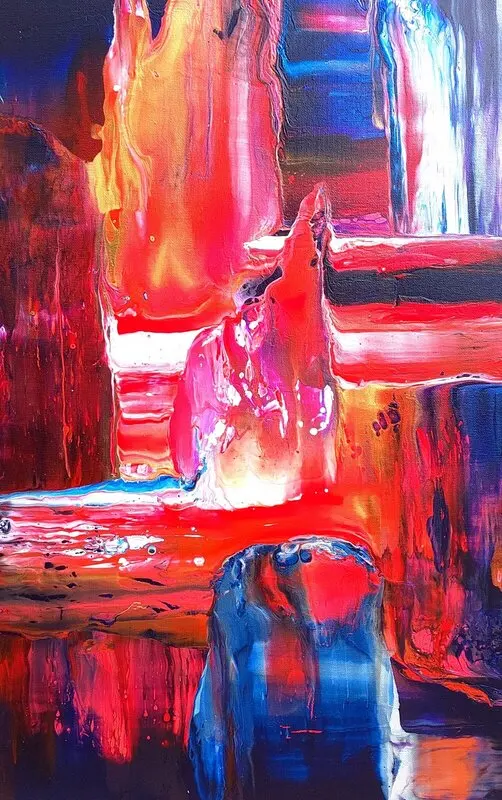 Akrylmålning Pulse Pattern av Johannes Hagemann