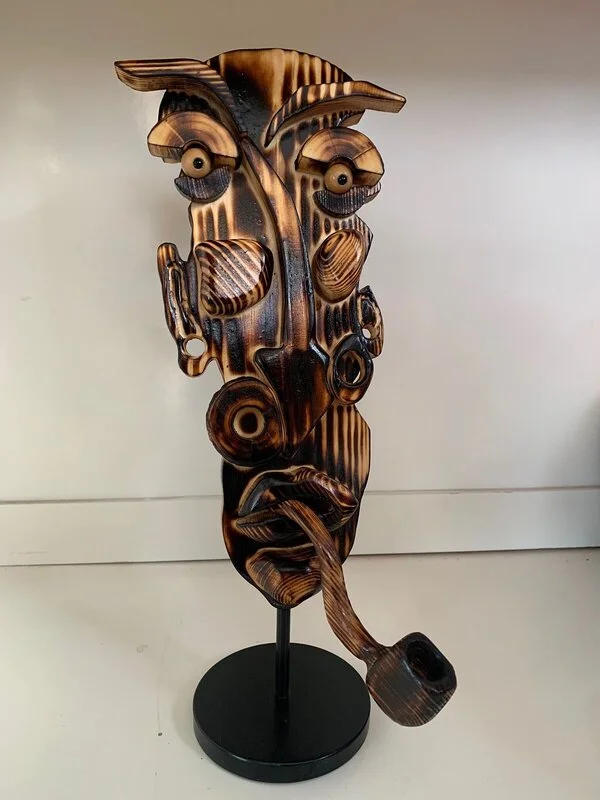 Skulptur Man med rökpipa... av Cristian Tudor