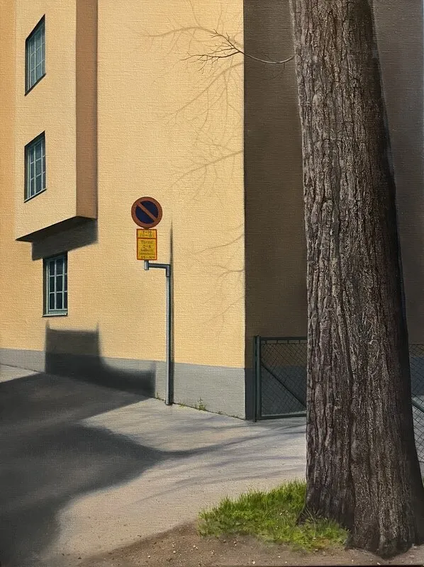 Oljemålning Skuggor av Anette Björk Swensson