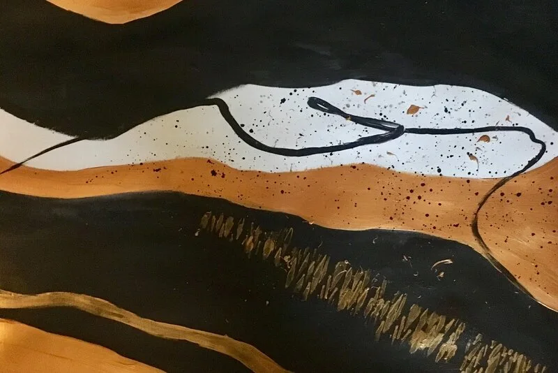 Akrylmålning Dalsänka av Gunilla Tuvin