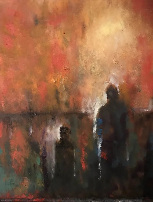 Oljemålning Ljus av Lena Johansson