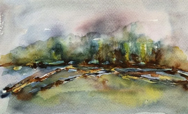Akvarell av Åsa Edlund