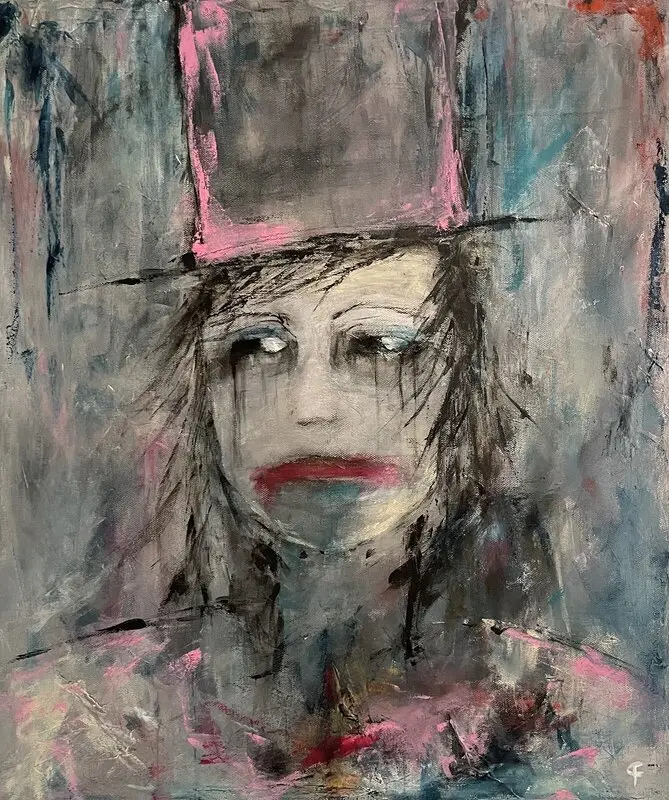 Akrylmålning Don’t quit av Peter Frejeberg