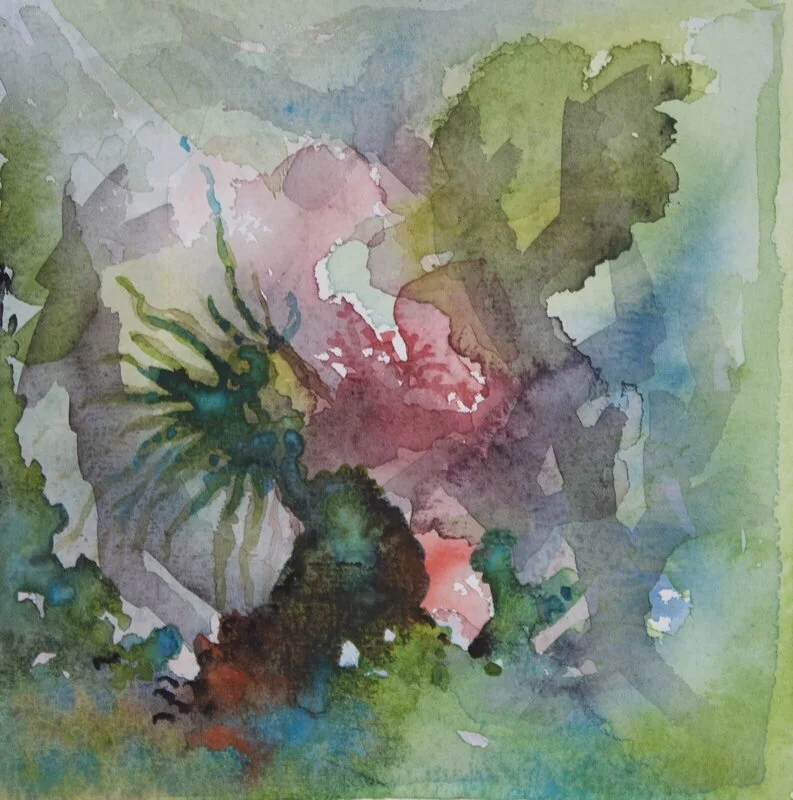 Akvarell På havets botten av Karina Marinussen