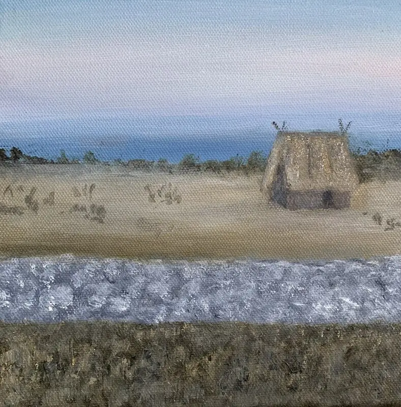 Oljemålning Gotland i mitt hjärta - Fårö av Monica Österdahl