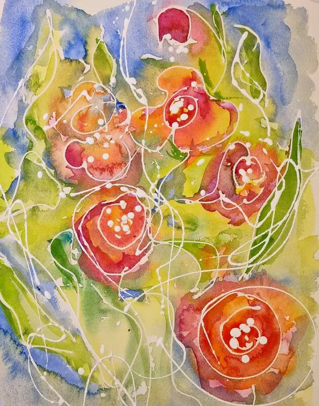 Akvarell Efter vintern kommer våren.. av Åsa Edlund