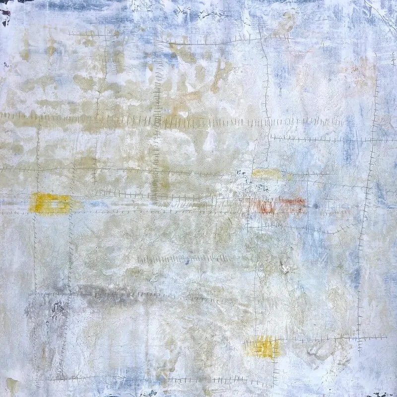 Akrylmålning Arktis av Helene C. Lundberg